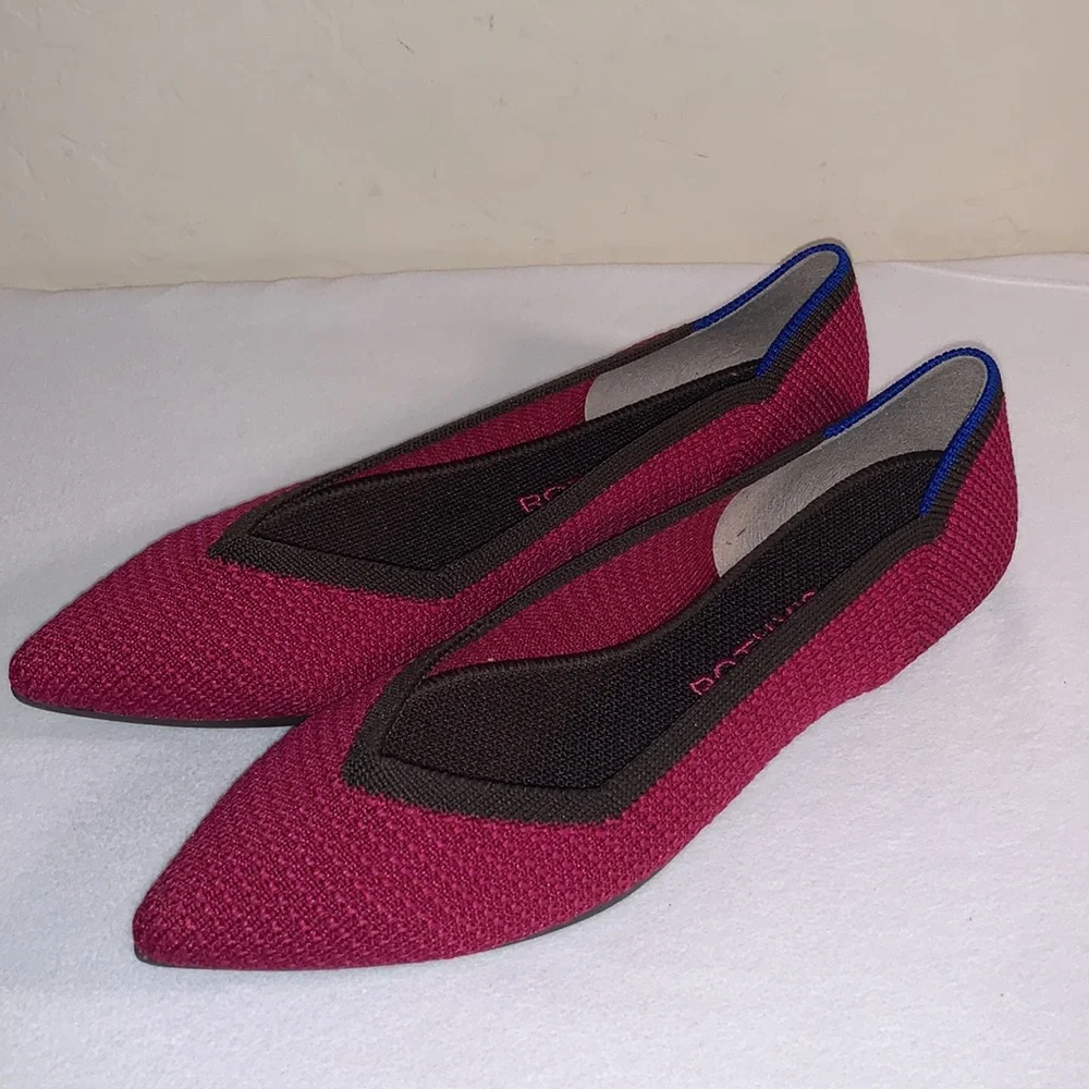 ROTHY’S SIZE 6.5 BRAND NEW AND GORGEOUS THE POINT SLIP ON FLATS - Picture 5 of 10
